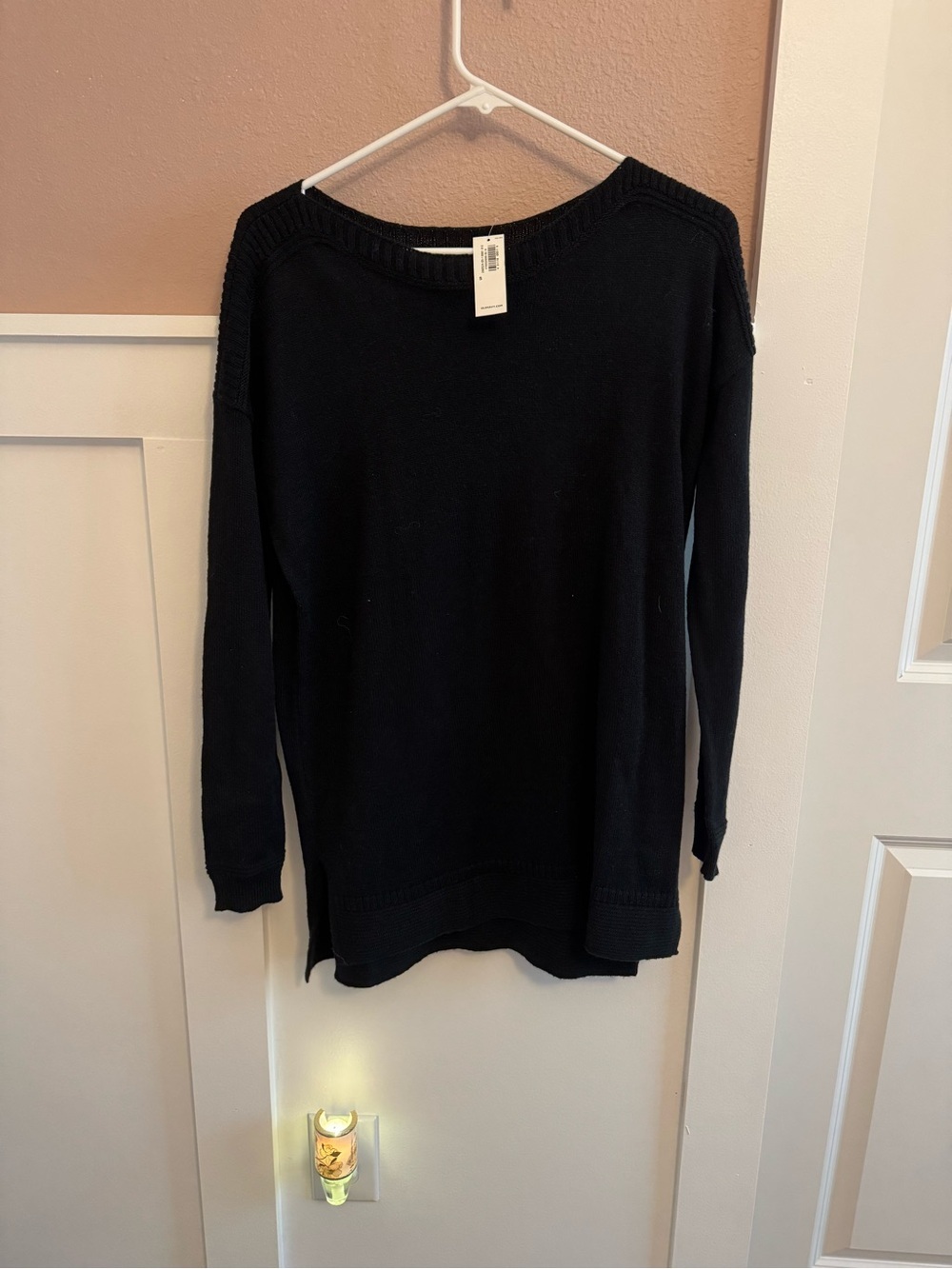 NWT Old Navy Black SoSoft Crew-Neck Tunic Sweater